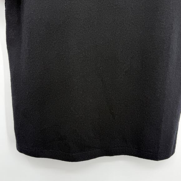 Saks Fifth Avenue Wool Cashmere Blend Lace Back Short Sleeve Sweater Small NWT - Picture 3 of 9